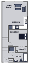 1 bedroom apartment floor plan